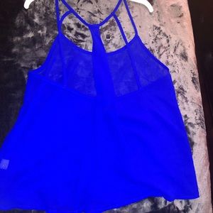 Royal blue blouse (Sheer)